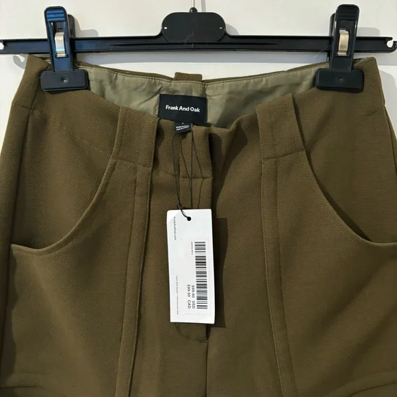 NEW FRANK & OAK BARREL LEG PANTS - Picture 3 of 9